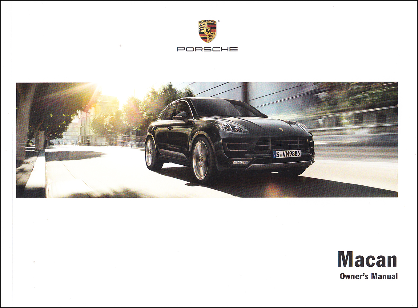 2016 Porsche Macan Owners Manual Original