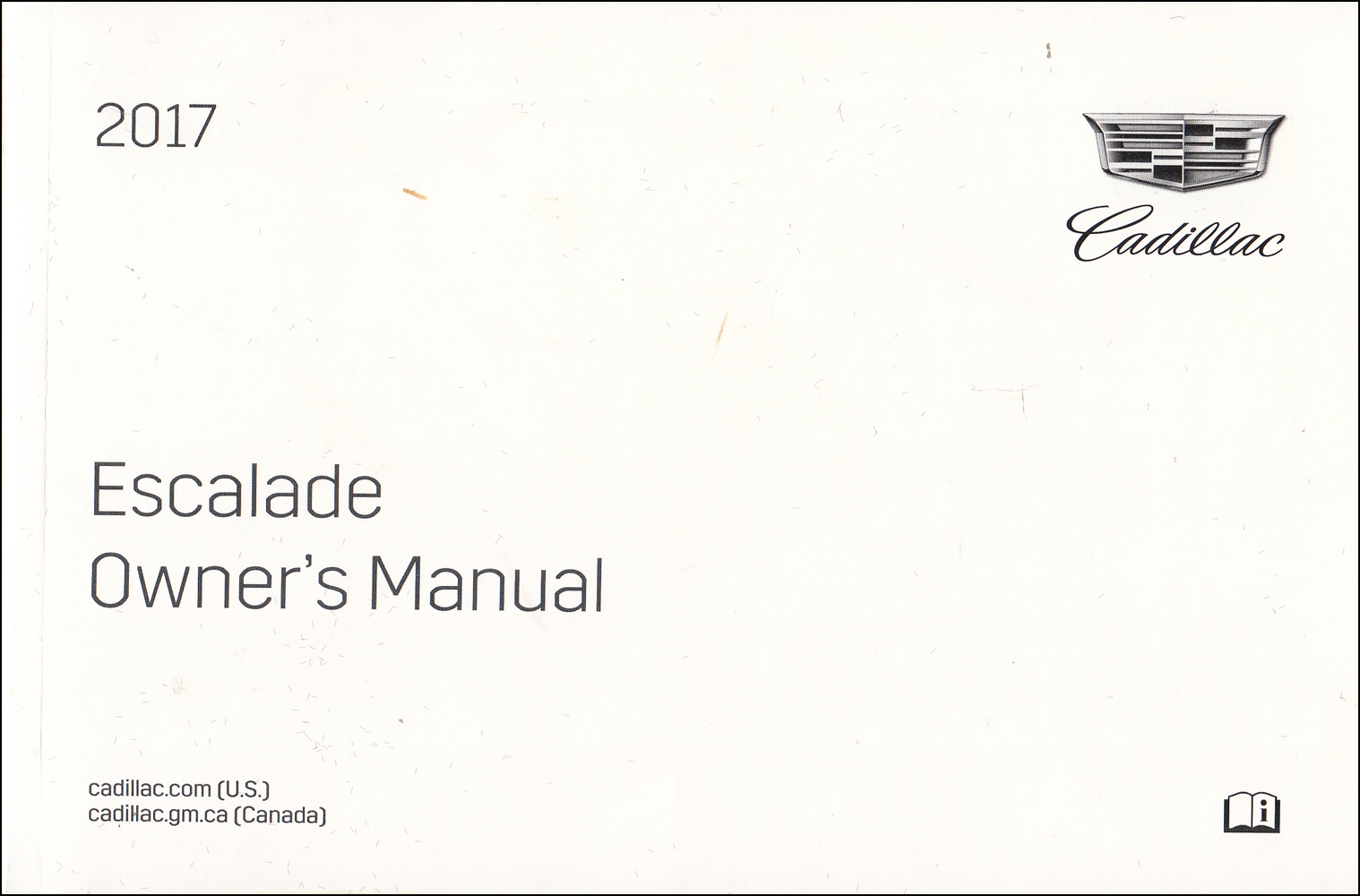 2017 Cadillac Escalade Owner's Manual Original