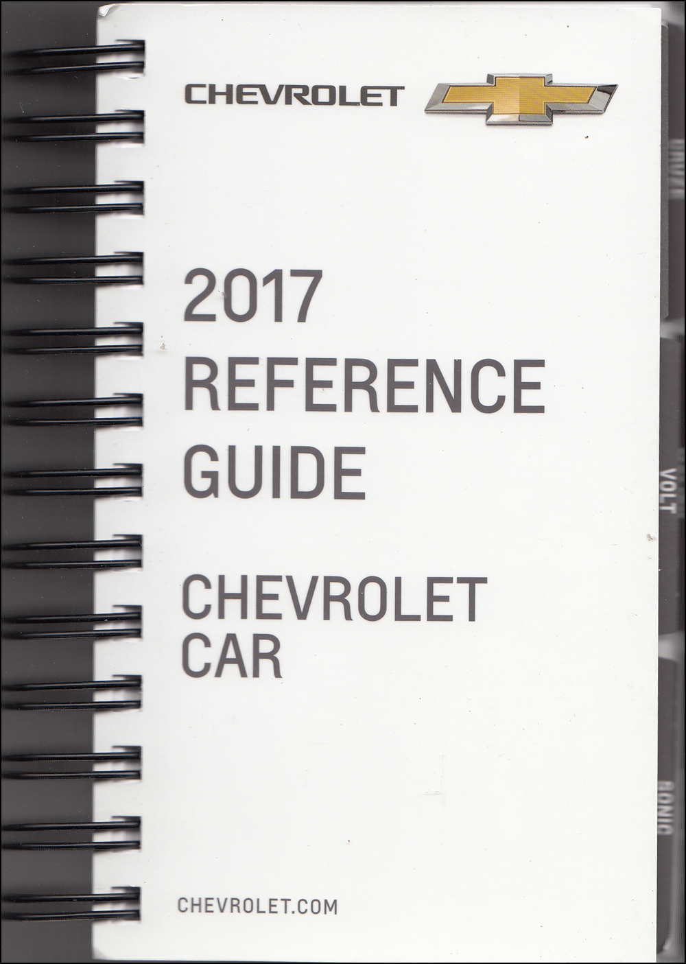 2017 Chevrolet Car Data Book with Color & Upholstery Original