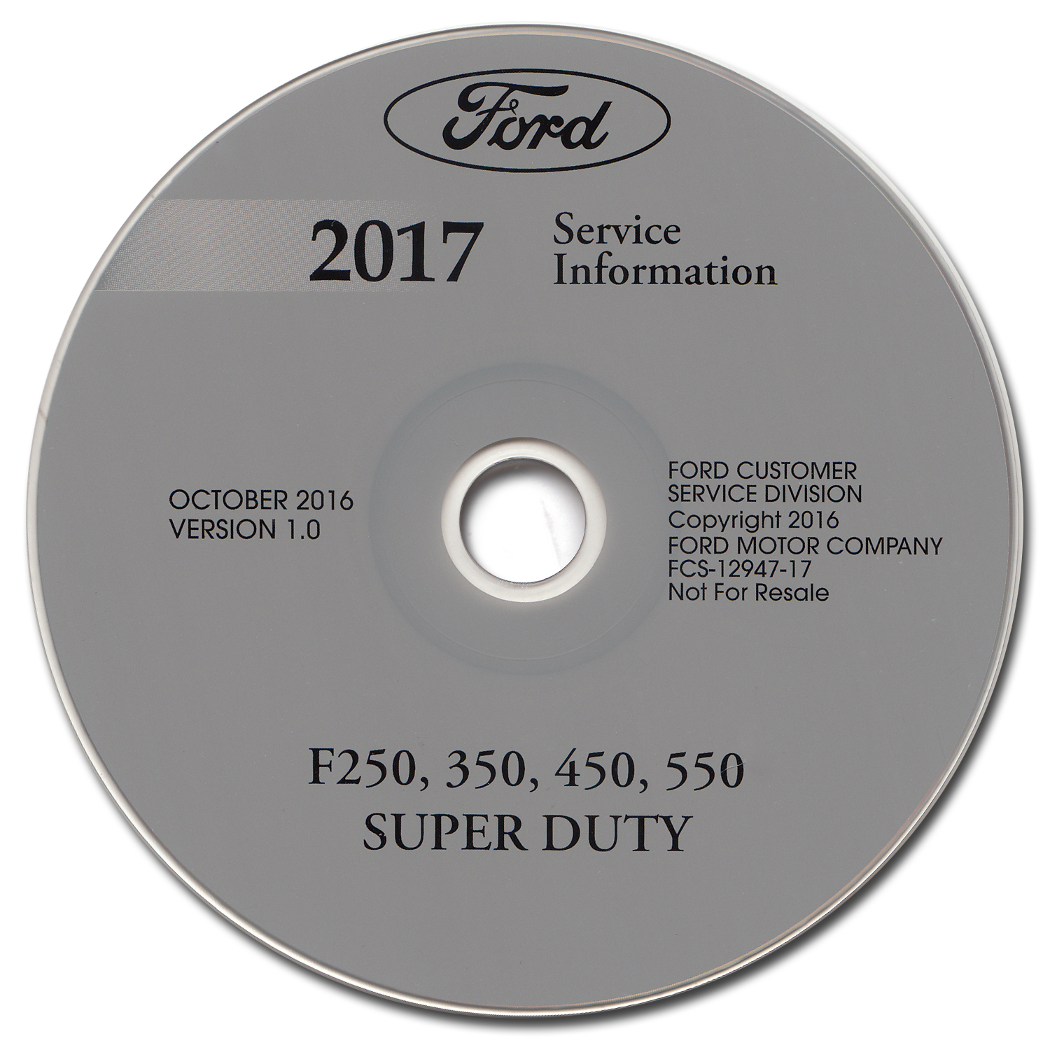 2017 Ford F250-F550 Super Duty Repair Shop Manual on CD-ROM Original
