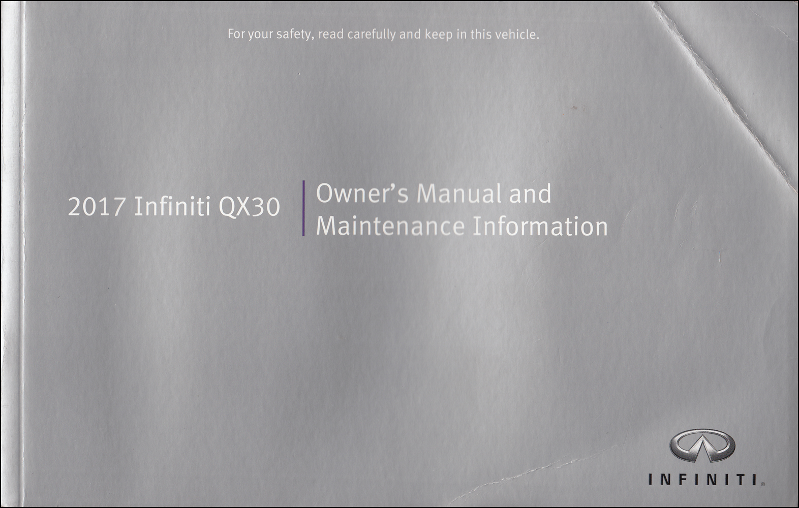 2017 Infiniti QX30 Owner's Manual Original