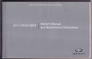 2017 Infiniti QX50 Owner's Manual Original