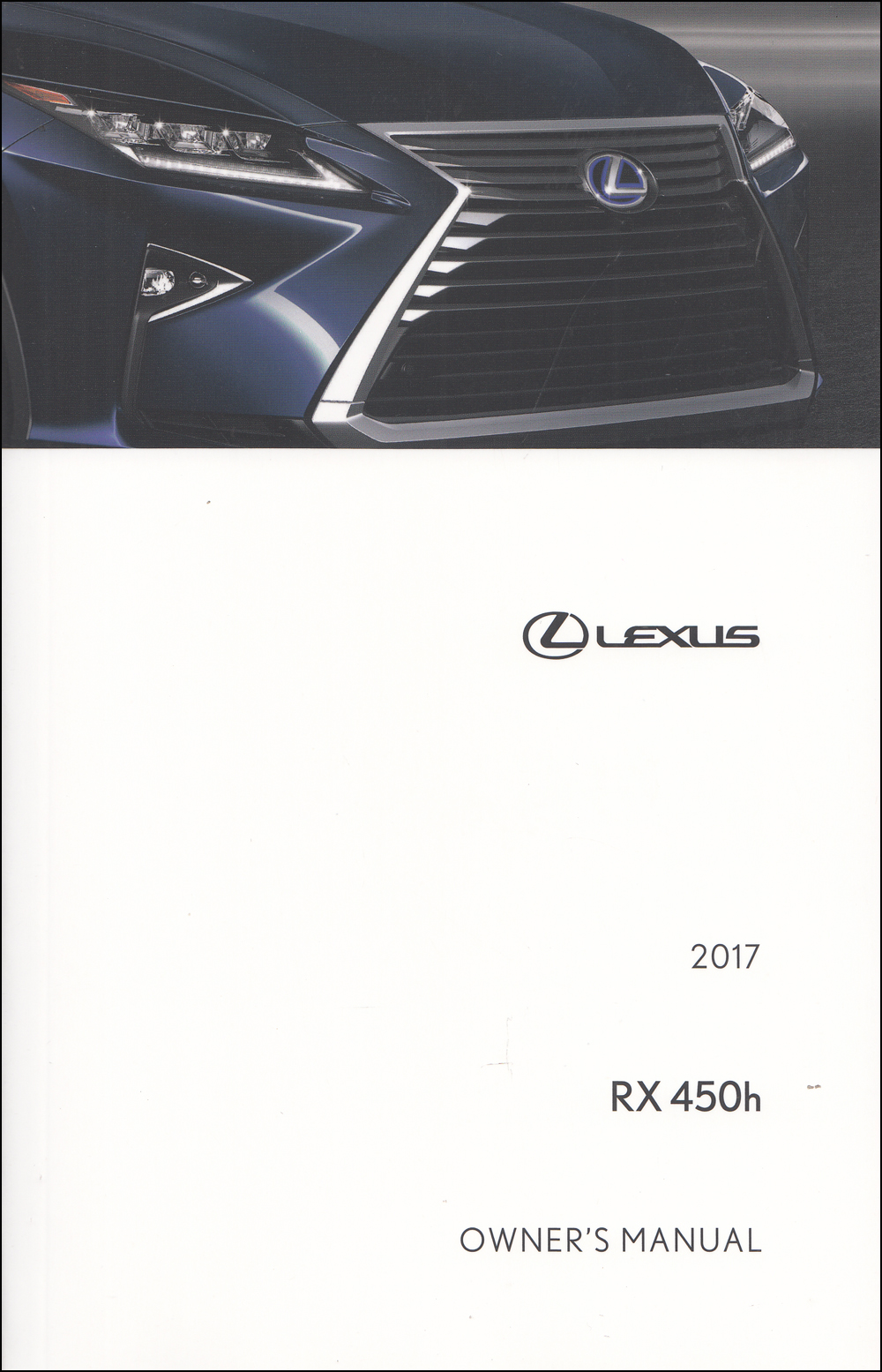 2017 Lexus RX 450h Owners Manual Original
