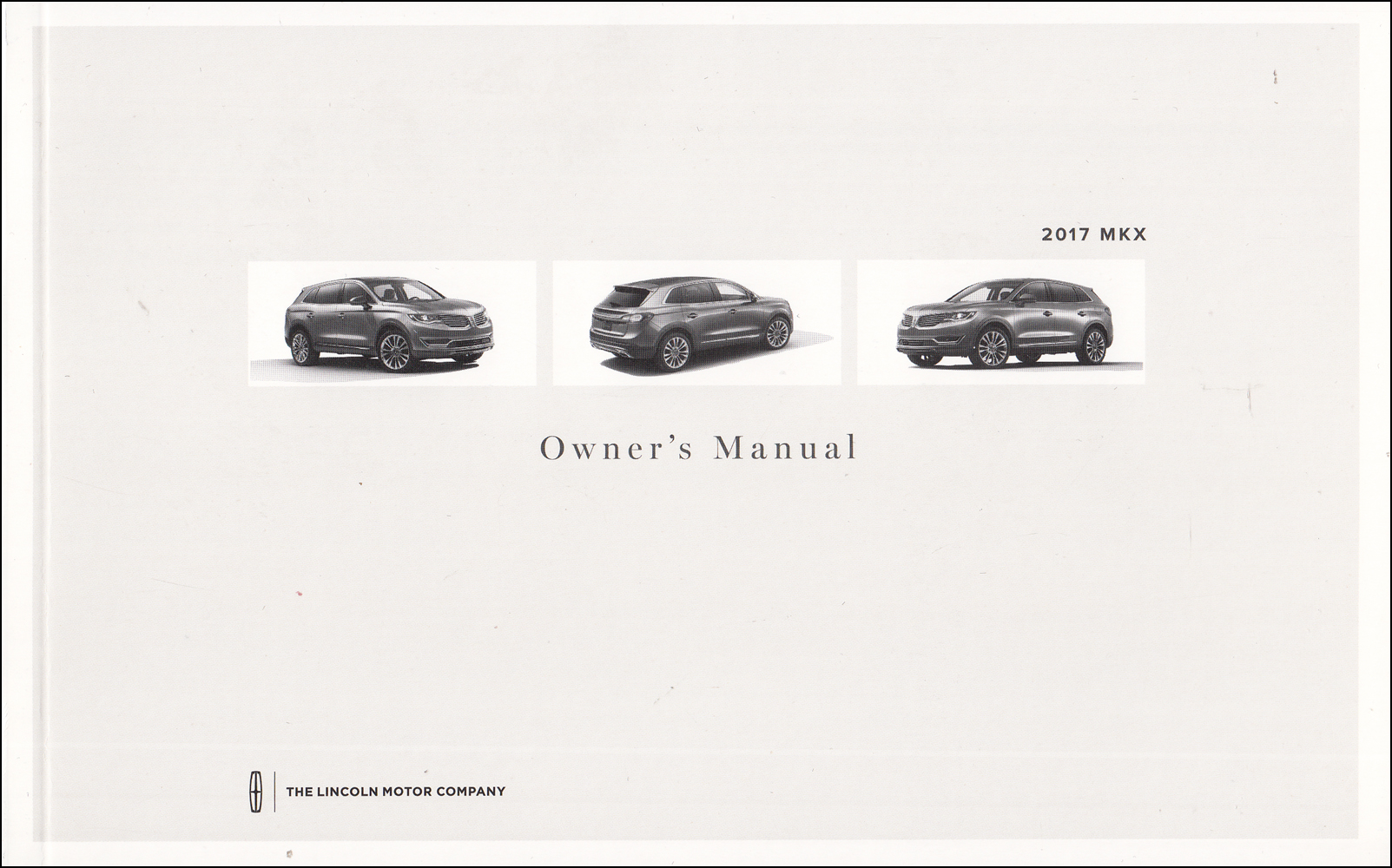 2017 Lincoln MKX Owner's Manual Original