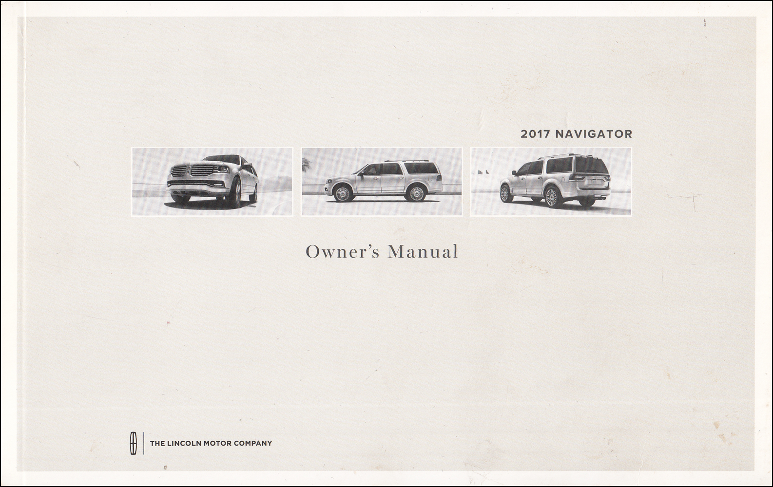 2017 Lincoln Navigator Owner's Manual Original