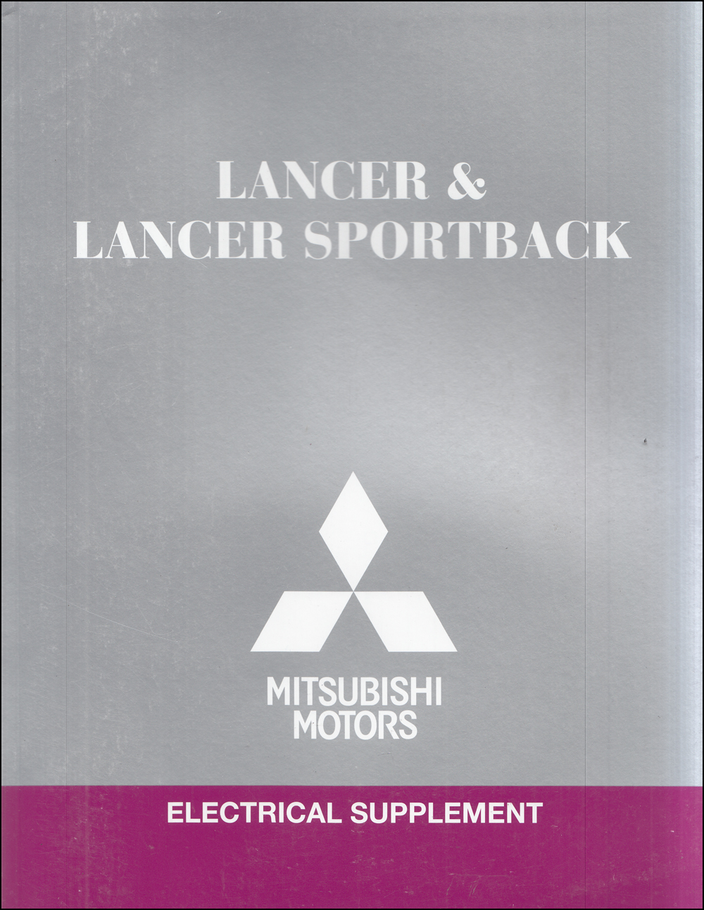 2017 Mitsubishi Lancer & Lancer Sportback Wiring Diagram Manual Original 