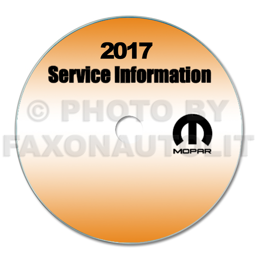 2017 Dodge Charger Repair Shop Manual CD-ROM