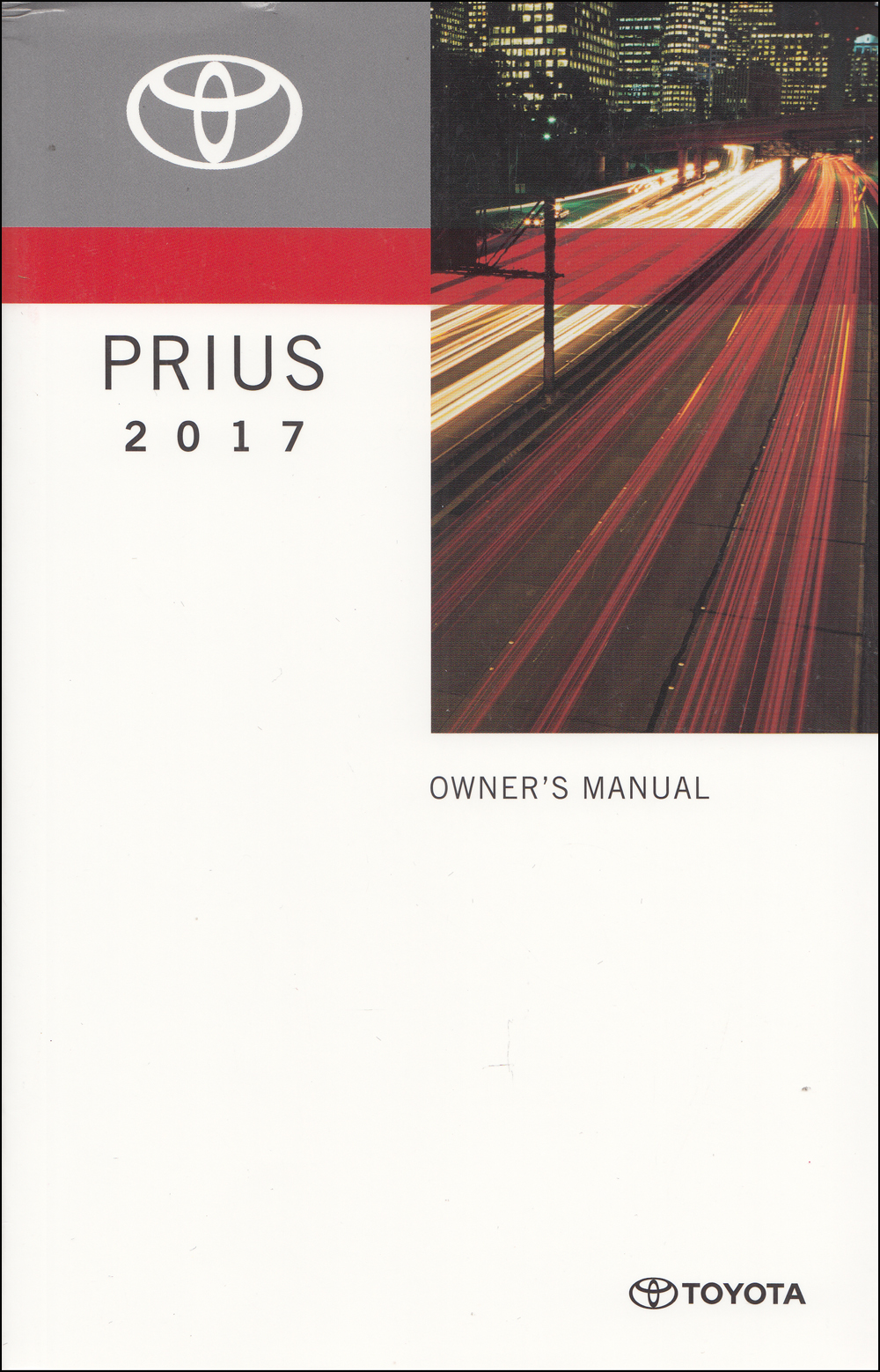 2017 Toyota Prius Owners Manual Original