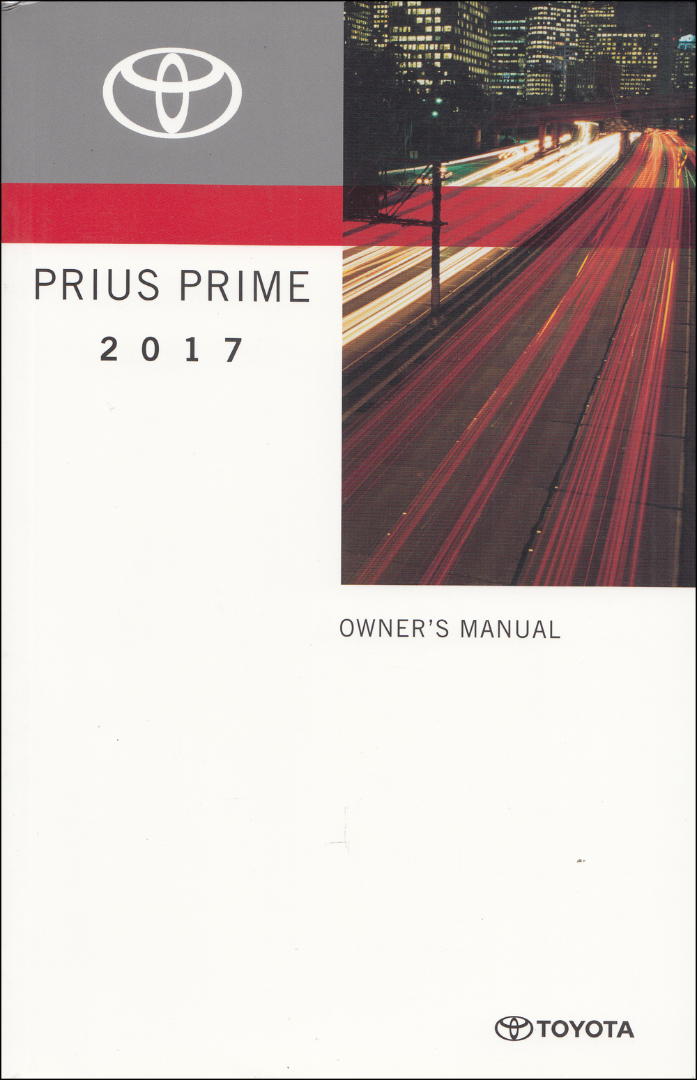 2017 Toyota Prius Prime Owners Manual Original