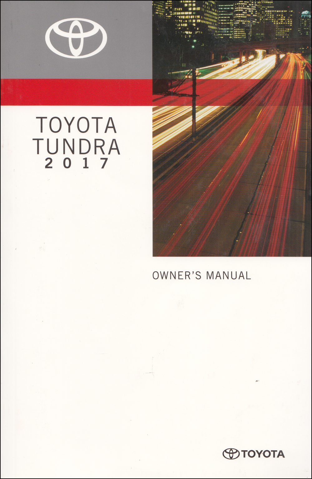 2017 Toyota Tundra Owners Manual Original
