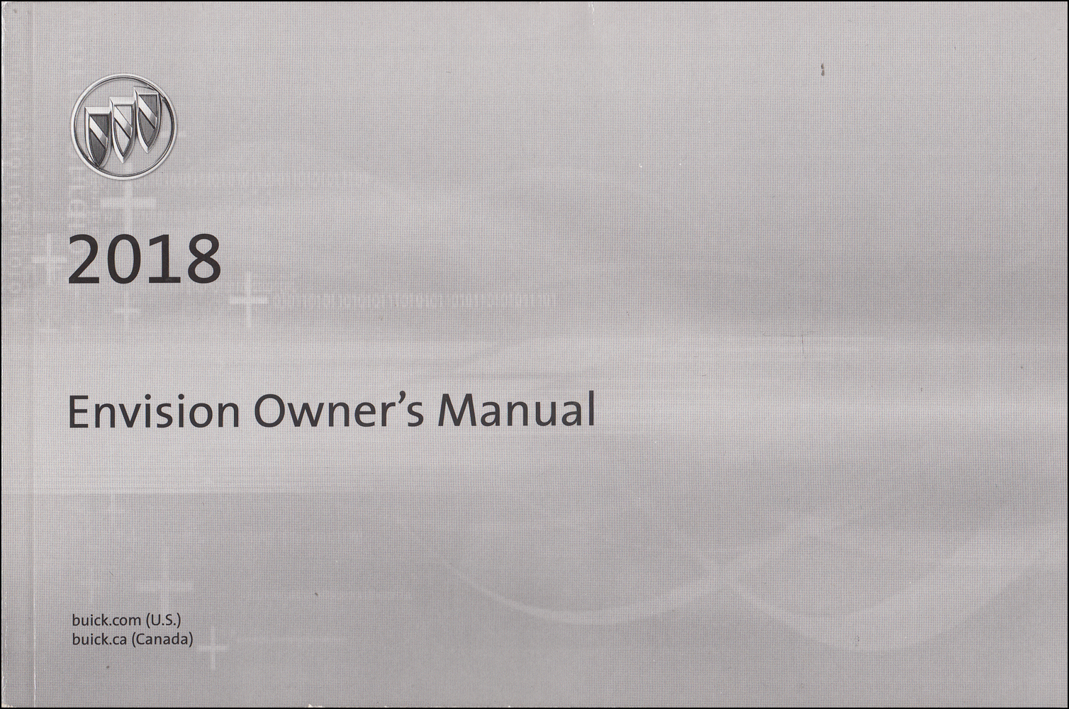 2018 Buick Envision Owner's Manual Original