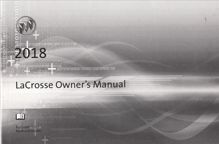 2018 Buick LaCrosse Owner's Manual Original