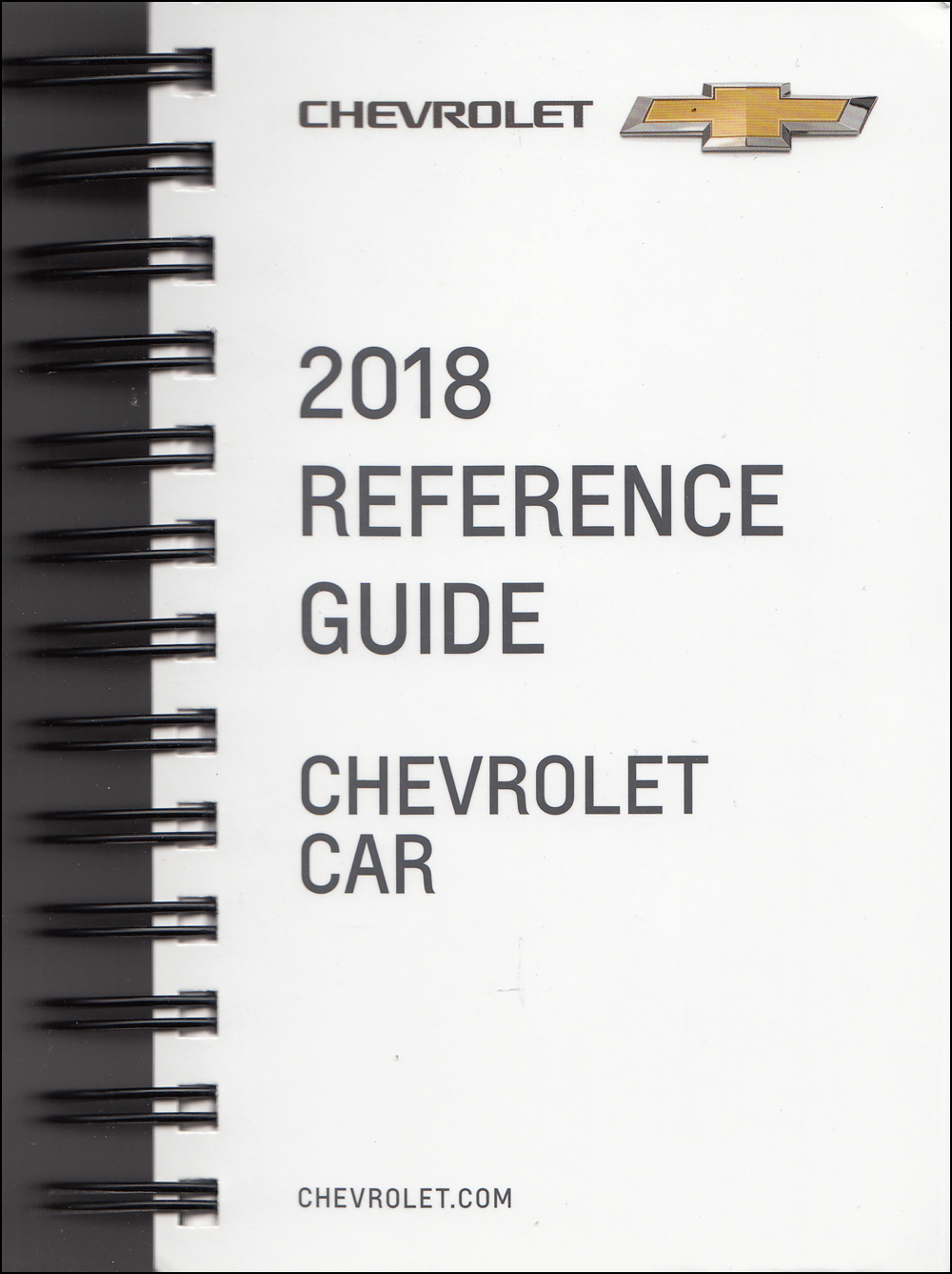 2018 Chevrolet Car Data Book with Color & Upholstery Original
