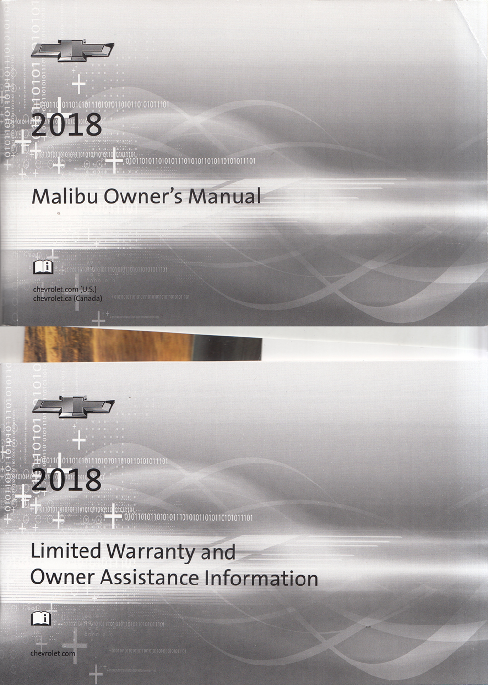 2018 Chevrolet Malibu Owners Manual with Pamphlets Original