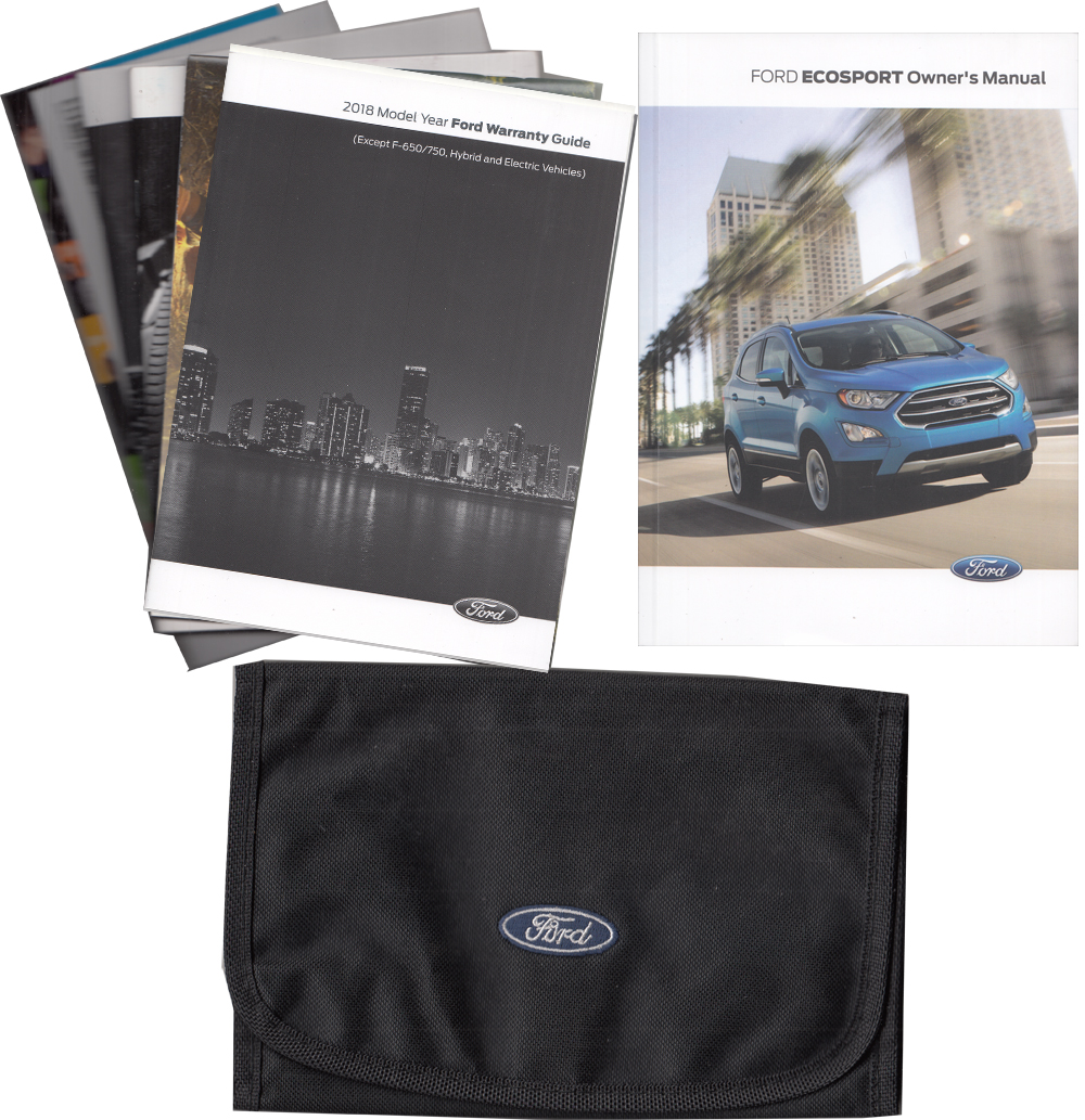 2018 Ford EcoSport Owner's Manual Package with Case Original
