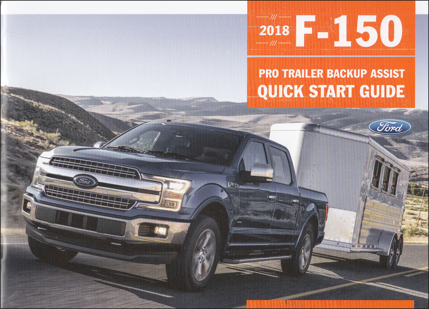 2018 Ford F-150 Trailer Backup Assist Owner's Manual Supplement Original