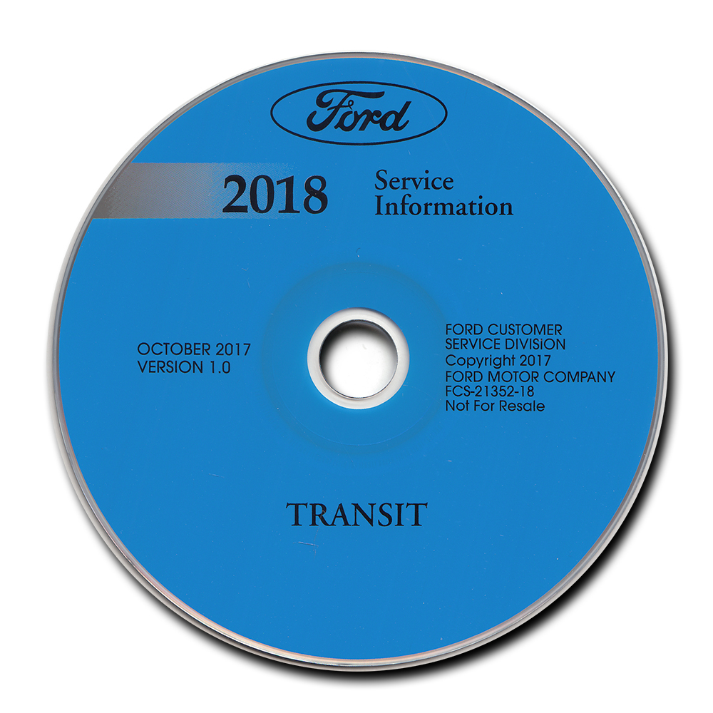 2018 Ford Transit Repair Shop Manual on CD-ROM Original