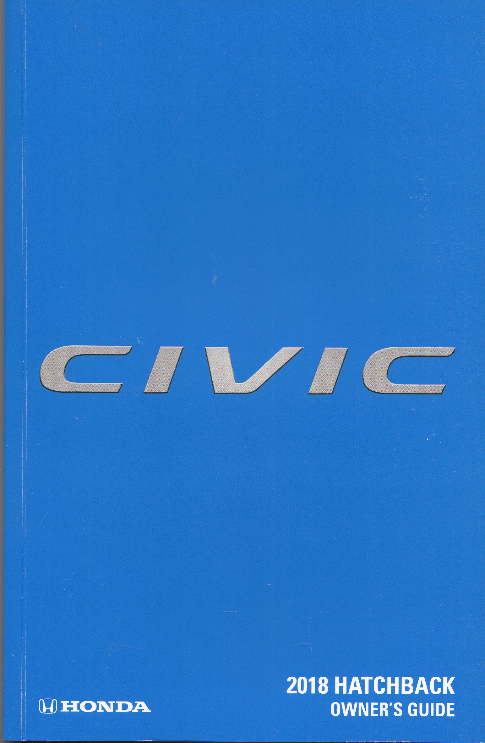 2018 Honda Civic Hatchback Owner's Manual Guide Original