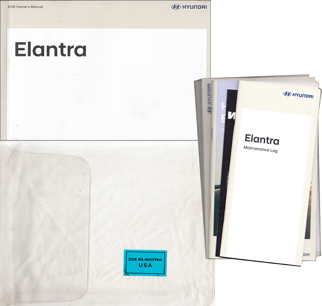 2018 Hyundai Elantra Owner's Manual Package Original