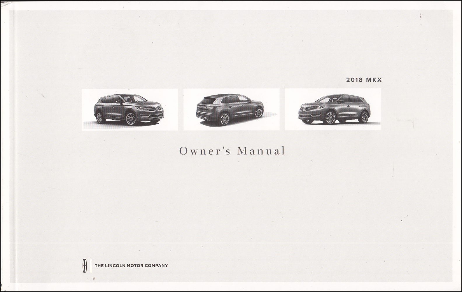 2018 Lincoln MKX Owner's Manual Original