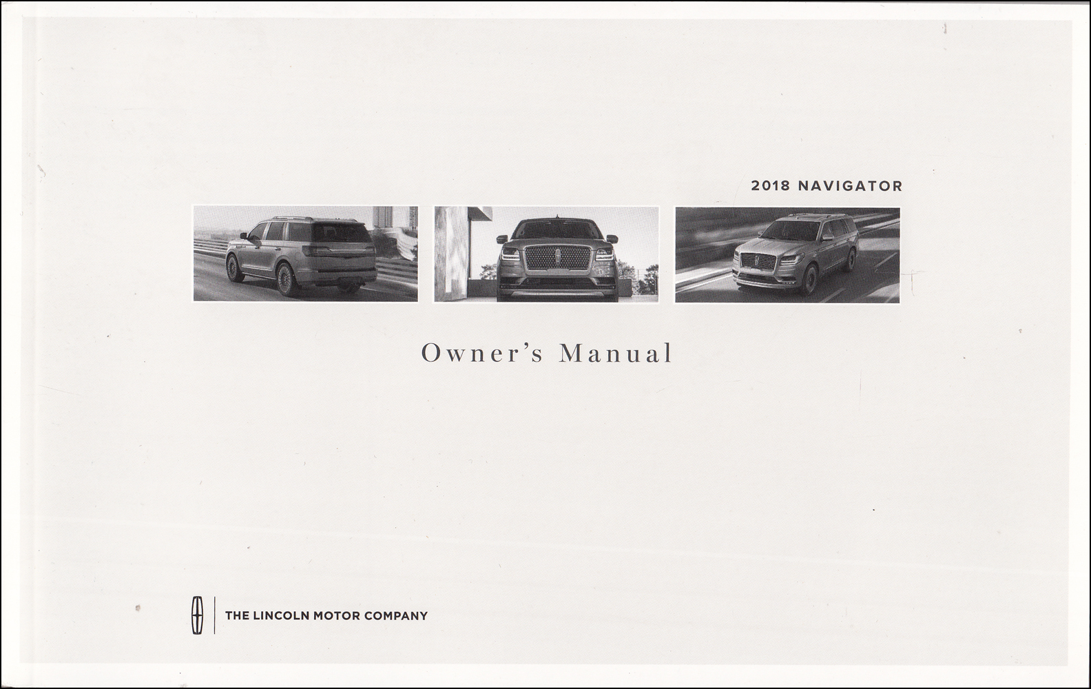 2018 Lincoln Navigator Owner's Manual Original