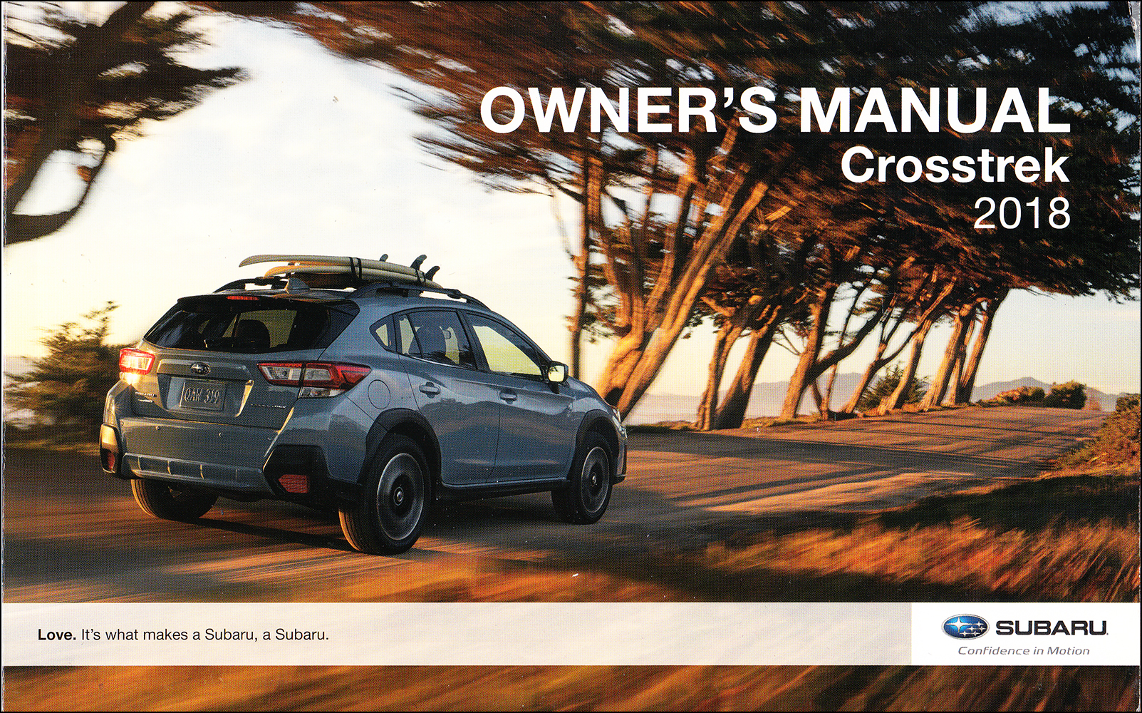 2018 Subaru Crosstrek Owner's Manual Original