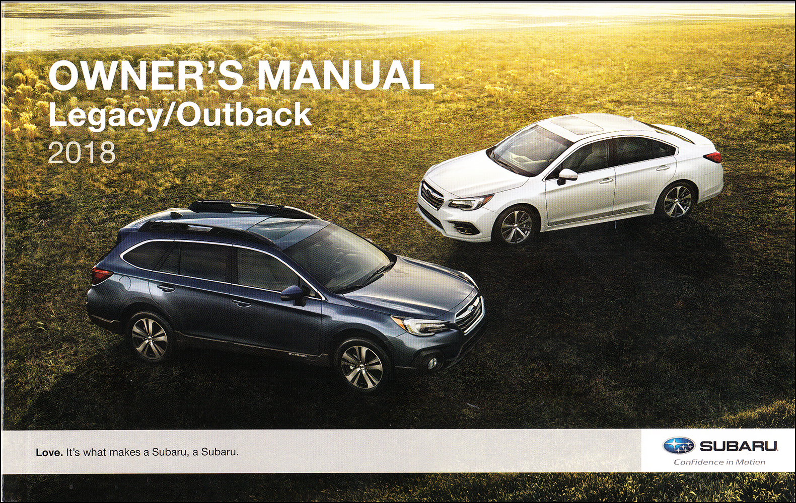 2018 Subaru Legacy and Outback Owner's Manual Original