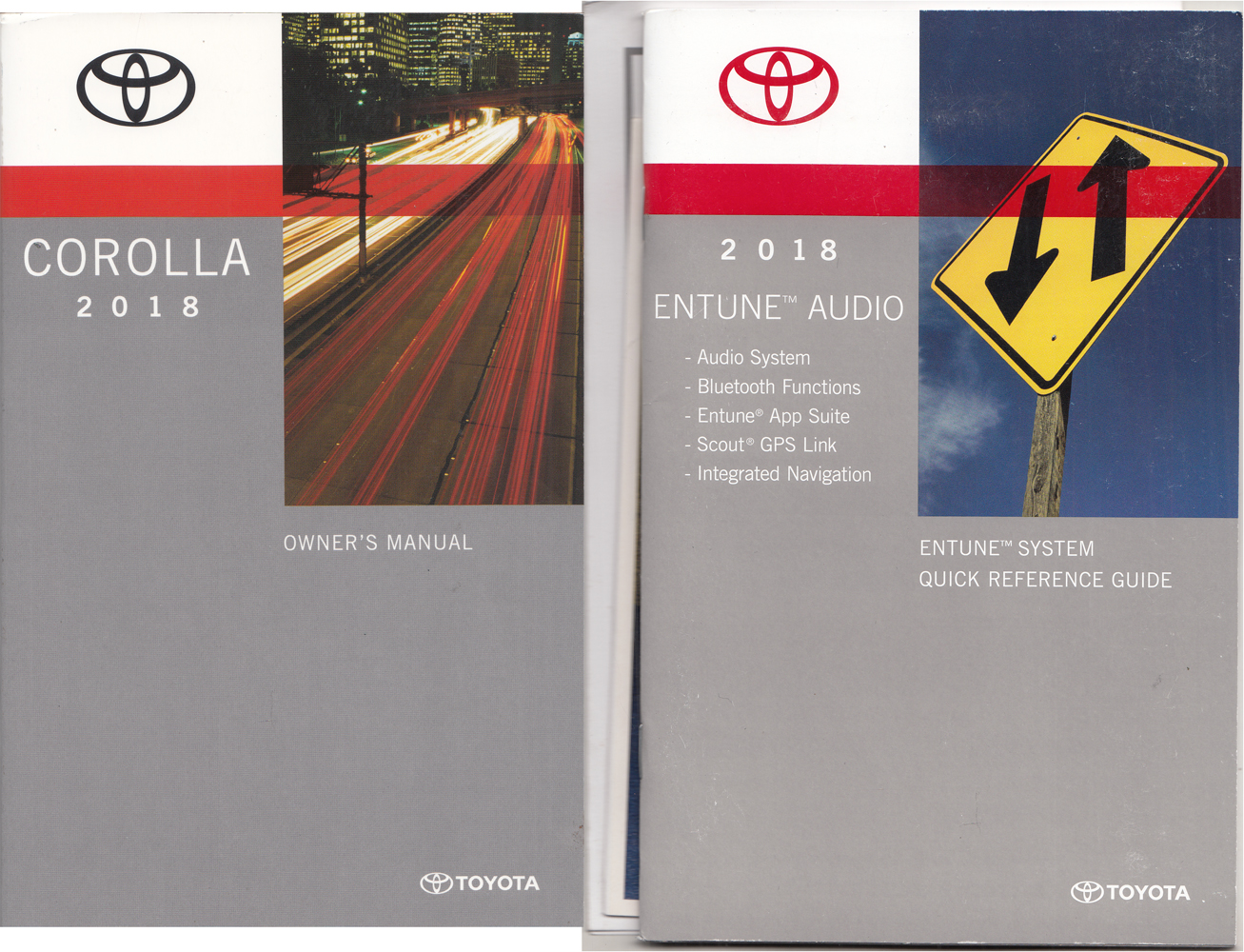 2018 Toyota Corolla Sedan Owners Manual Package Original