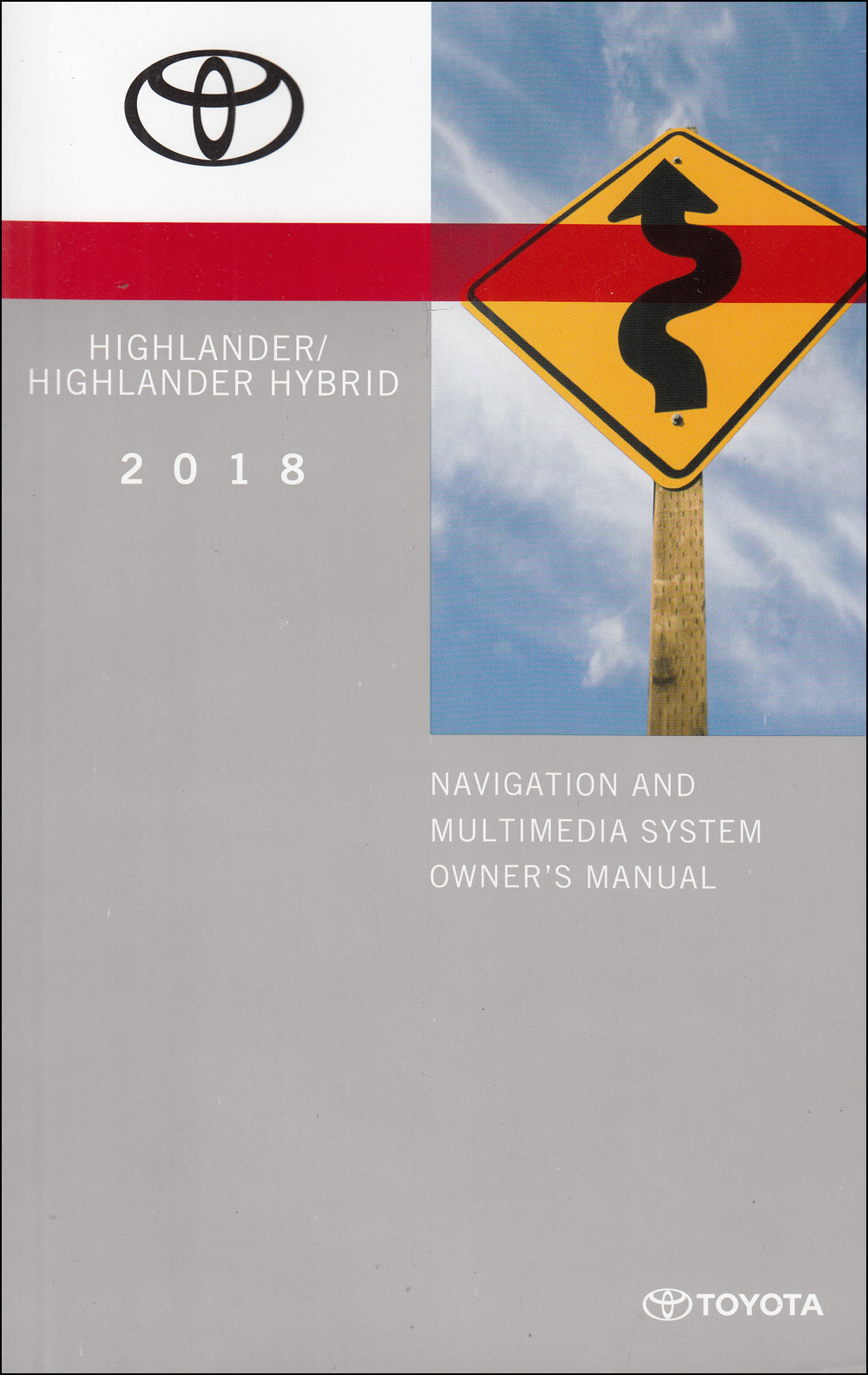 2018 Toyota Highlander Navigation System Owners Manual Original