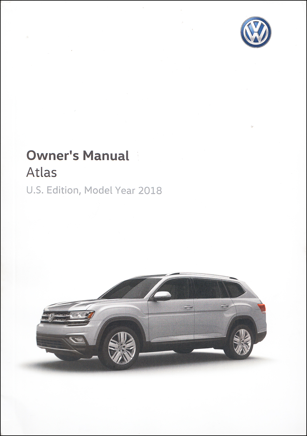 2018 Volkswagen Atlas Owner's Manual Original