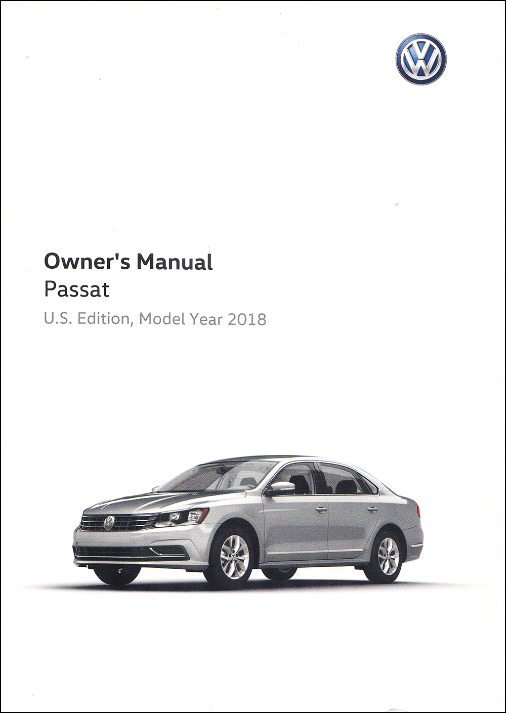 2018 Volkswagen Passat Owner's Manual Original