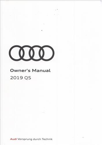 2019 Audi Q5 Owner's Manual Original