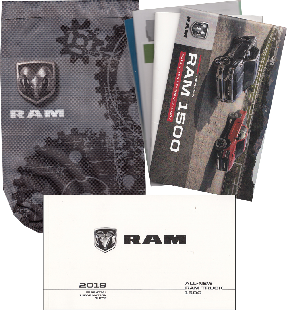 2019 Ram Truck 1500 Essential Information Guide Owner's Manual Package with Case Original DT Pickup