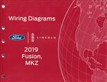 2019 Ford Fusion Lincoln MKZ Wiring Diagram Manual Original Gasoline models