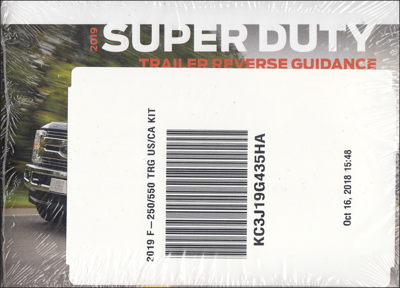 2019 Ford Super Duty Trailer Reverse Guidance Owner's Manual Quick Start Guide Original