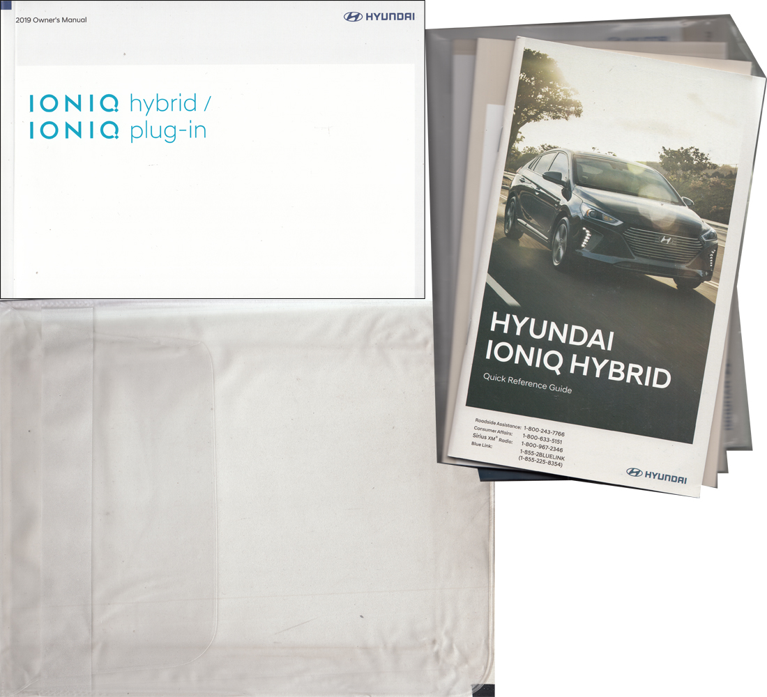 2019 Hyundai Ioniq Hybrid Owner's Manual Package Original