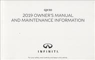 2019 Infiniti QX50 Owner's Manual Original