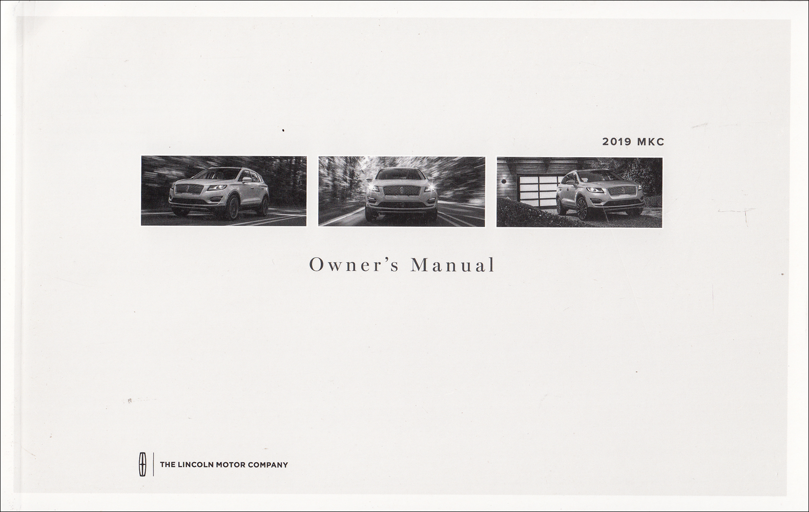 2019 Lincoln MKC Owner's Manual Original