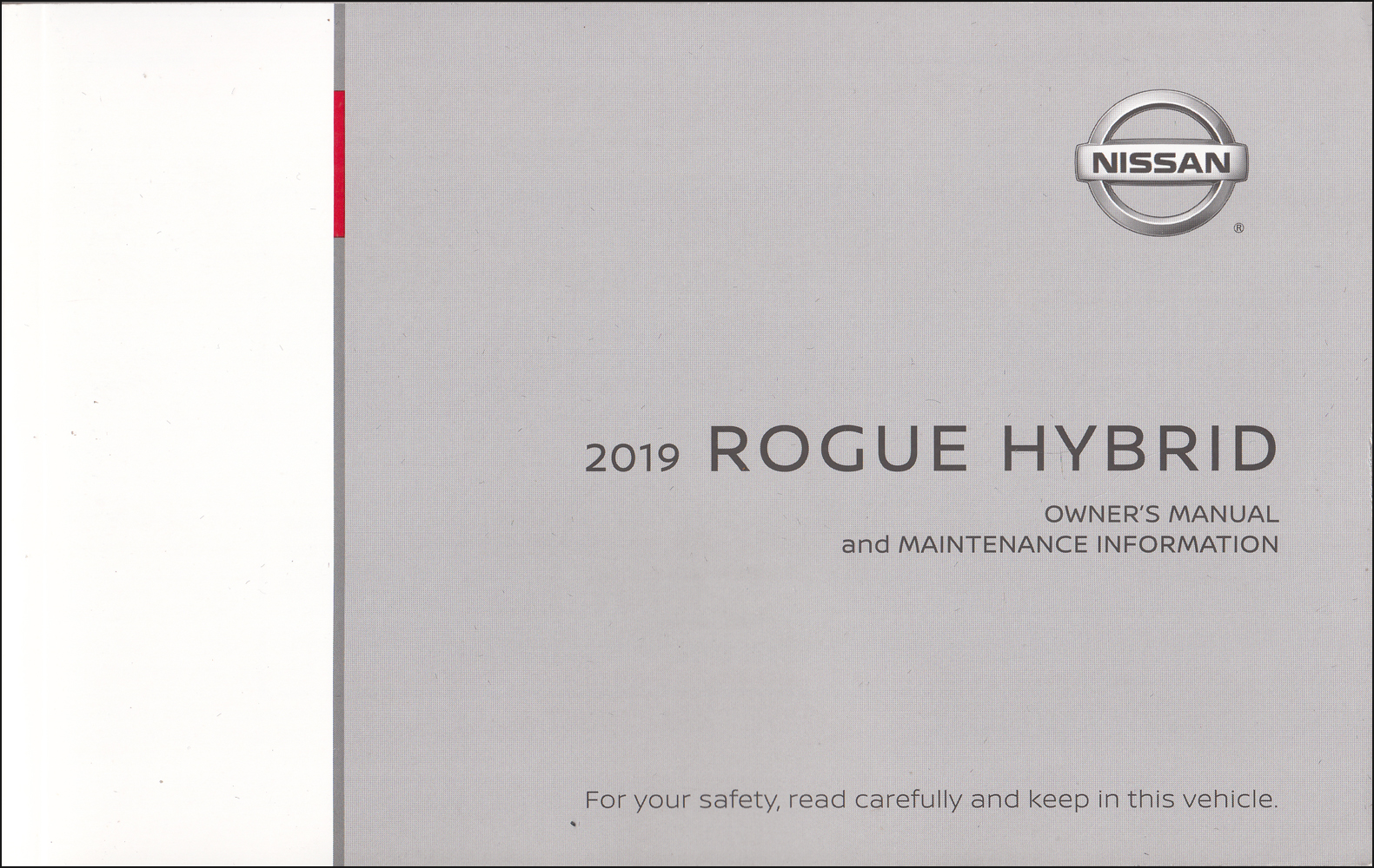 2019 Nissan Rogue Hybrid Owner's Manual Original