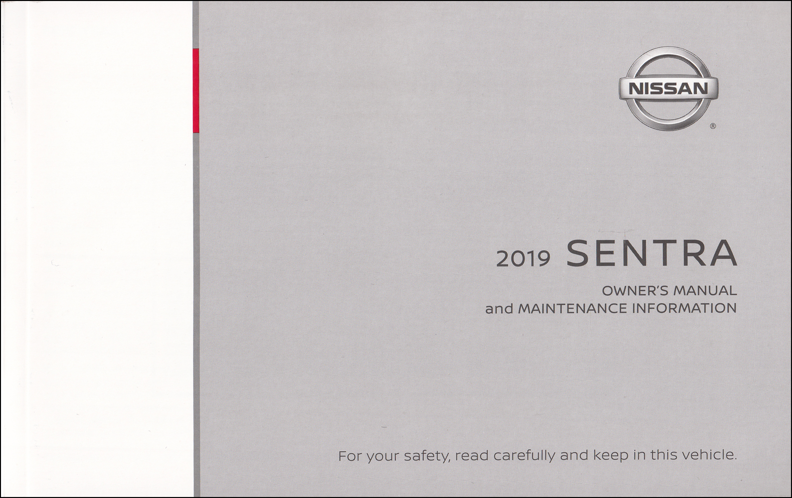 2019 Nissan Sentra Owner's Manual Original