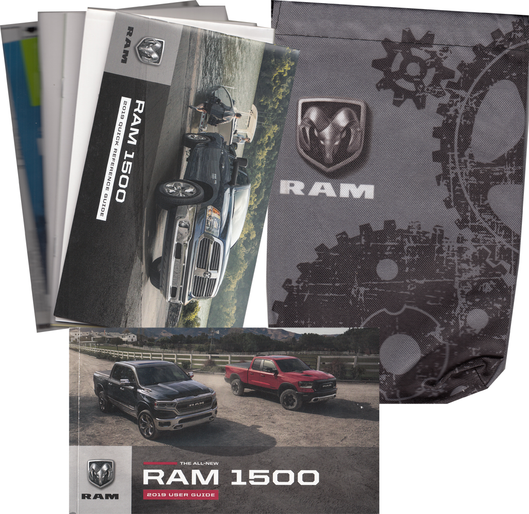 2019 Ram 1500 User Guide Owner's Manual Package With Case Original DT New Style Pickup Truck