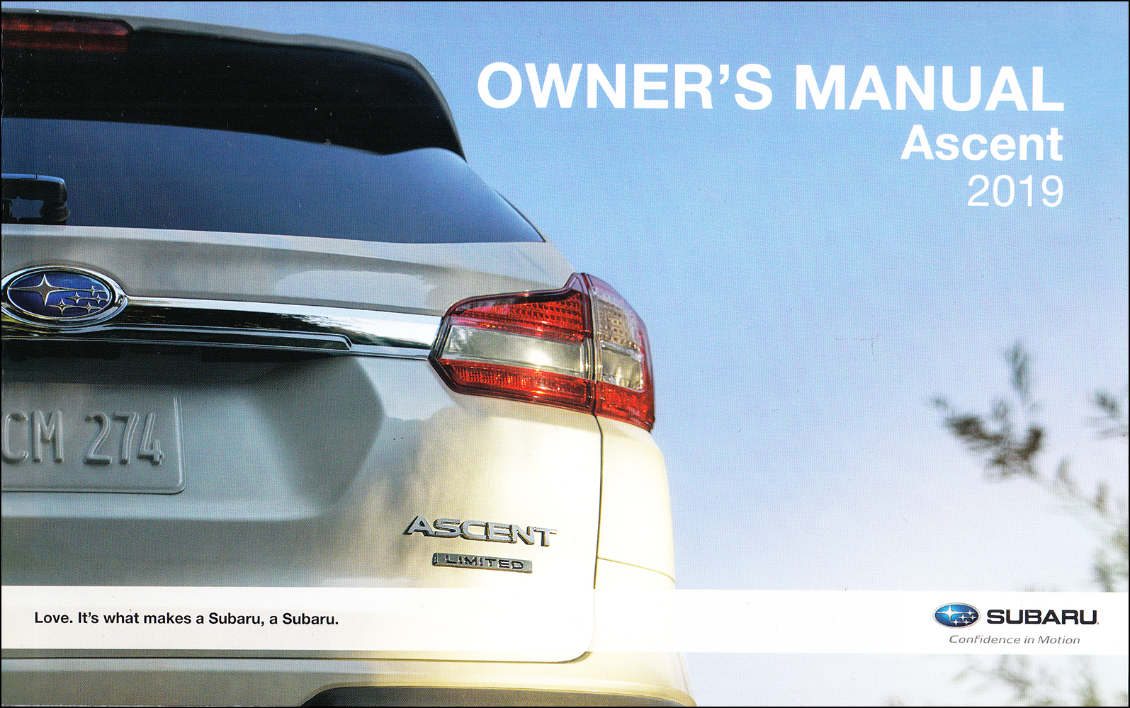2019 Subaru Ascent Owner's Manual Original