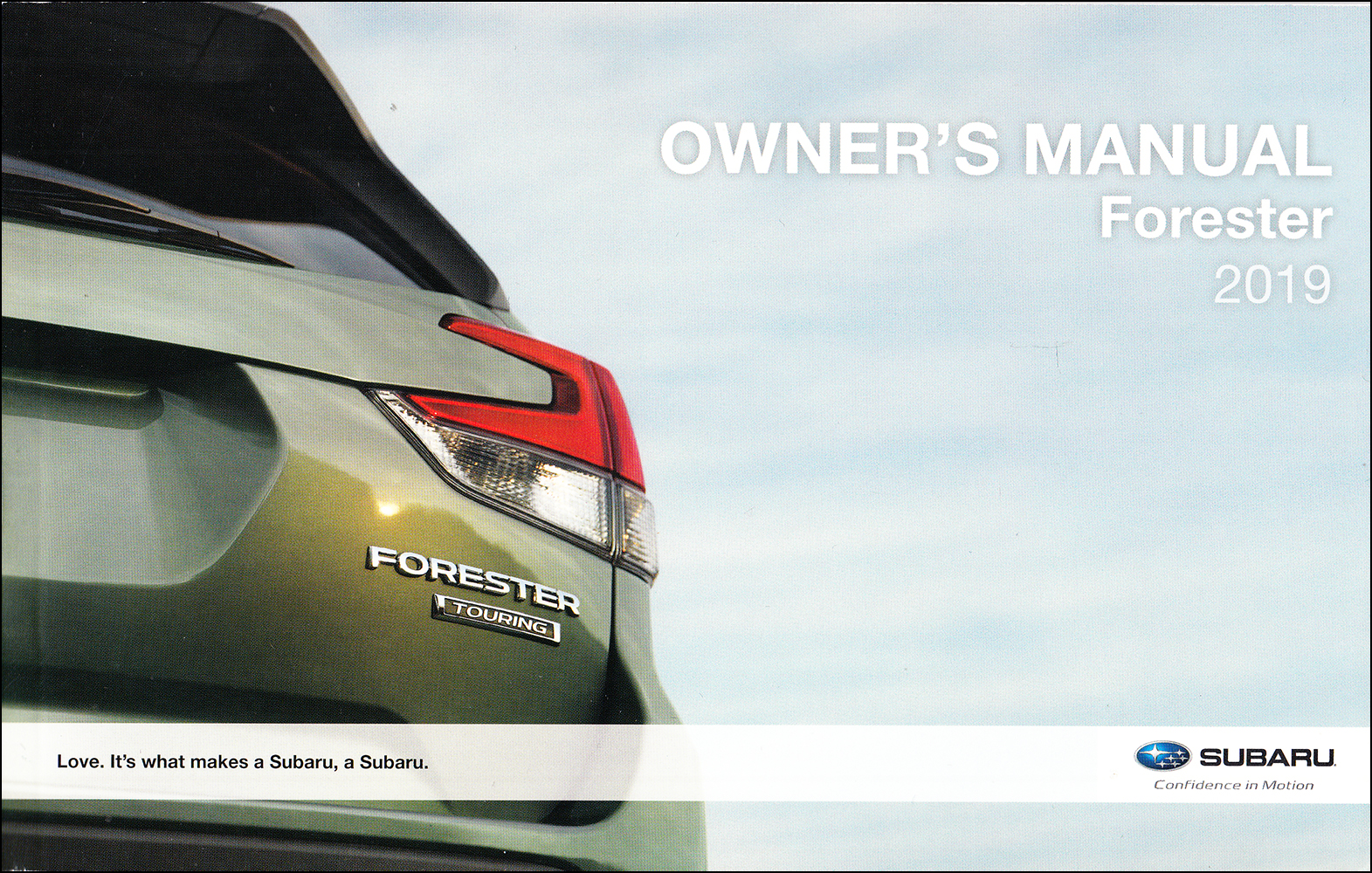 2019 Subaru Forester Owner's Manual Original