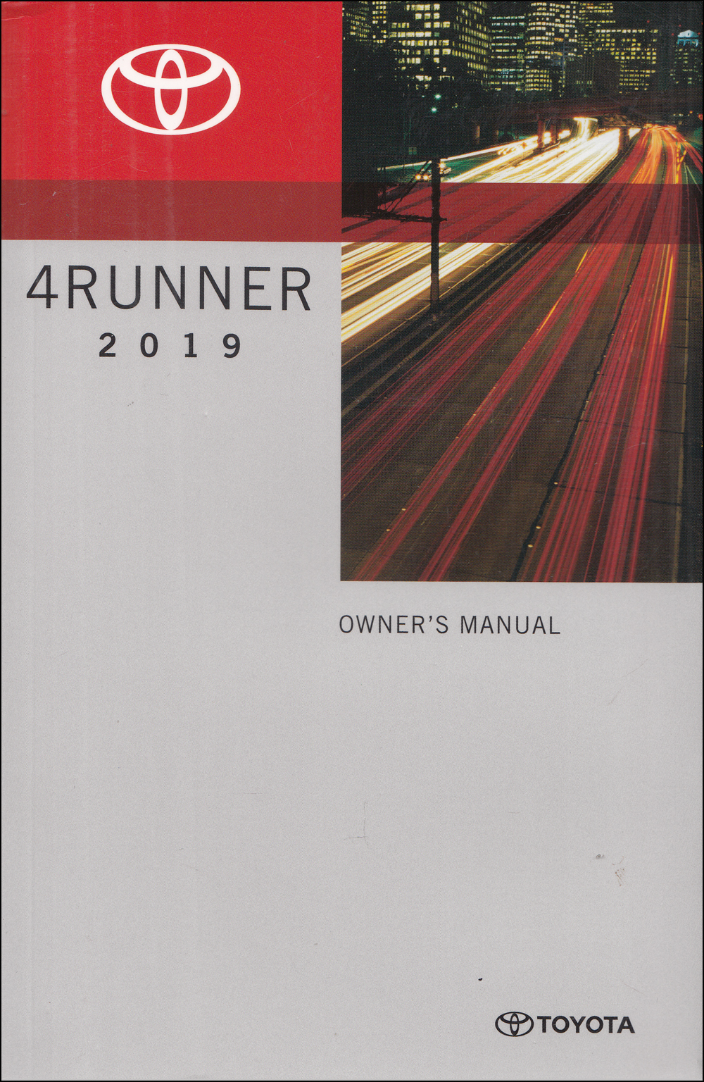2019 Toyota 4Runner Owners Manual Original