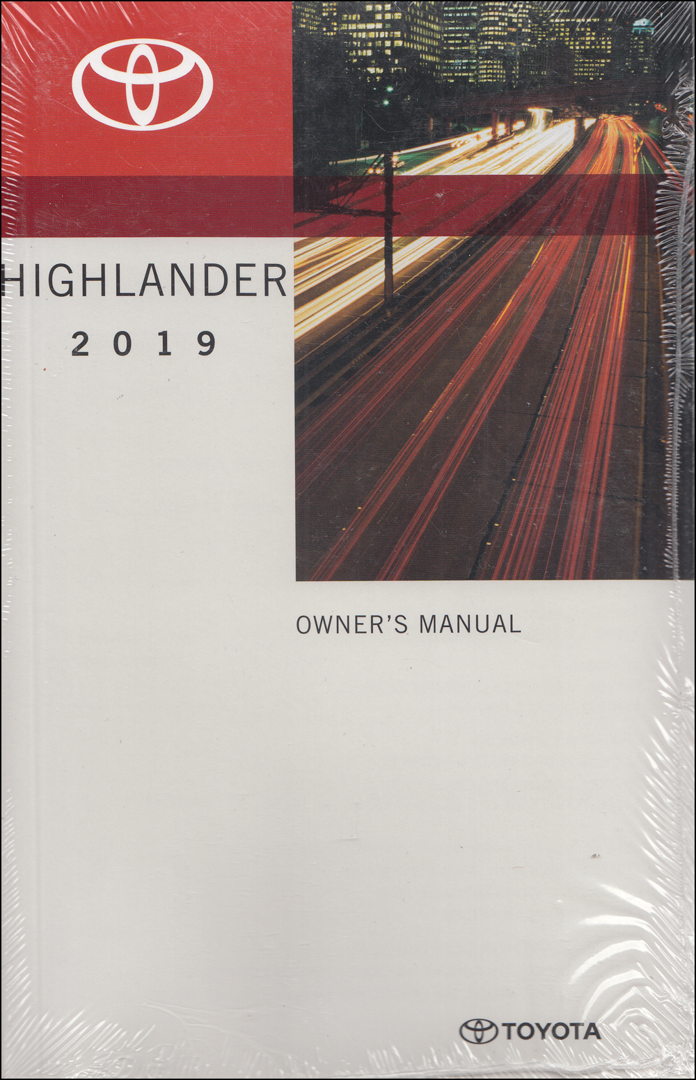 2019 Toyota Highlander Owners Manual Original - gas models