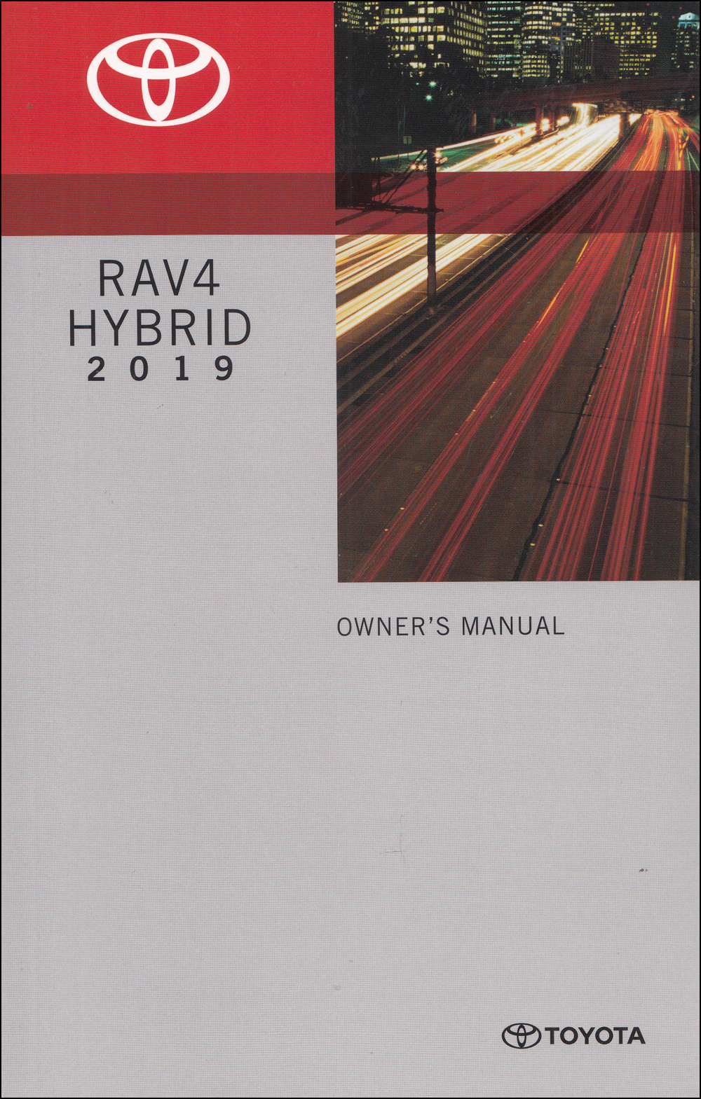 2019 Toyota RAV4 Hybrid Owners Manual Original
