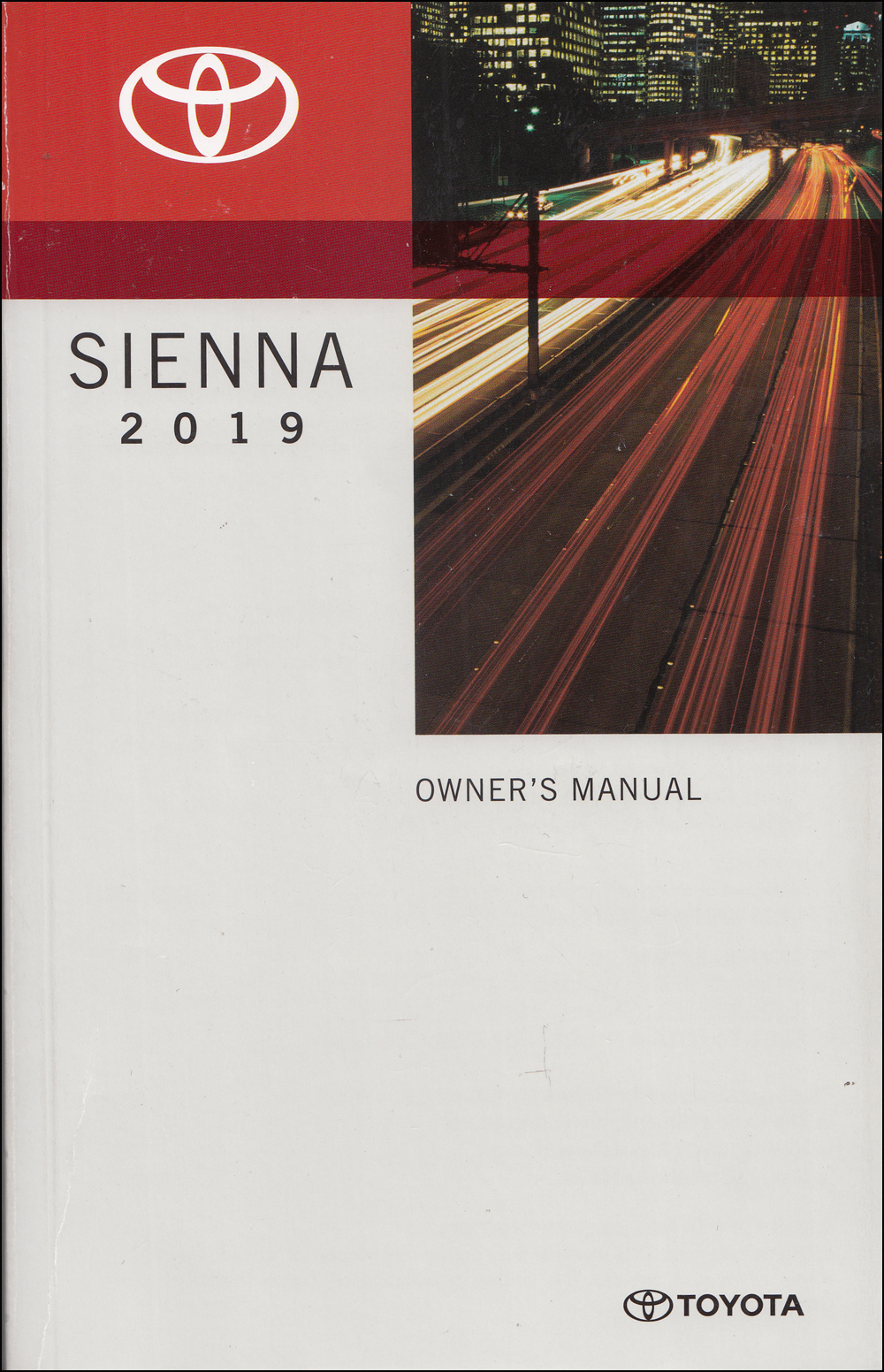 2019 Toyota Sienna Owners Manual Original