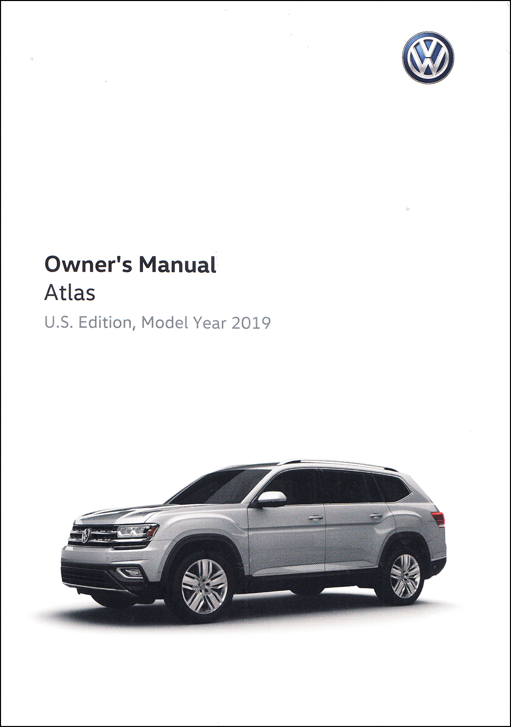 2019 Volkswagen Atlas Owner's Manual Original