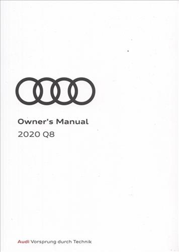 2020 Audi Q8 Owner's Manual Original