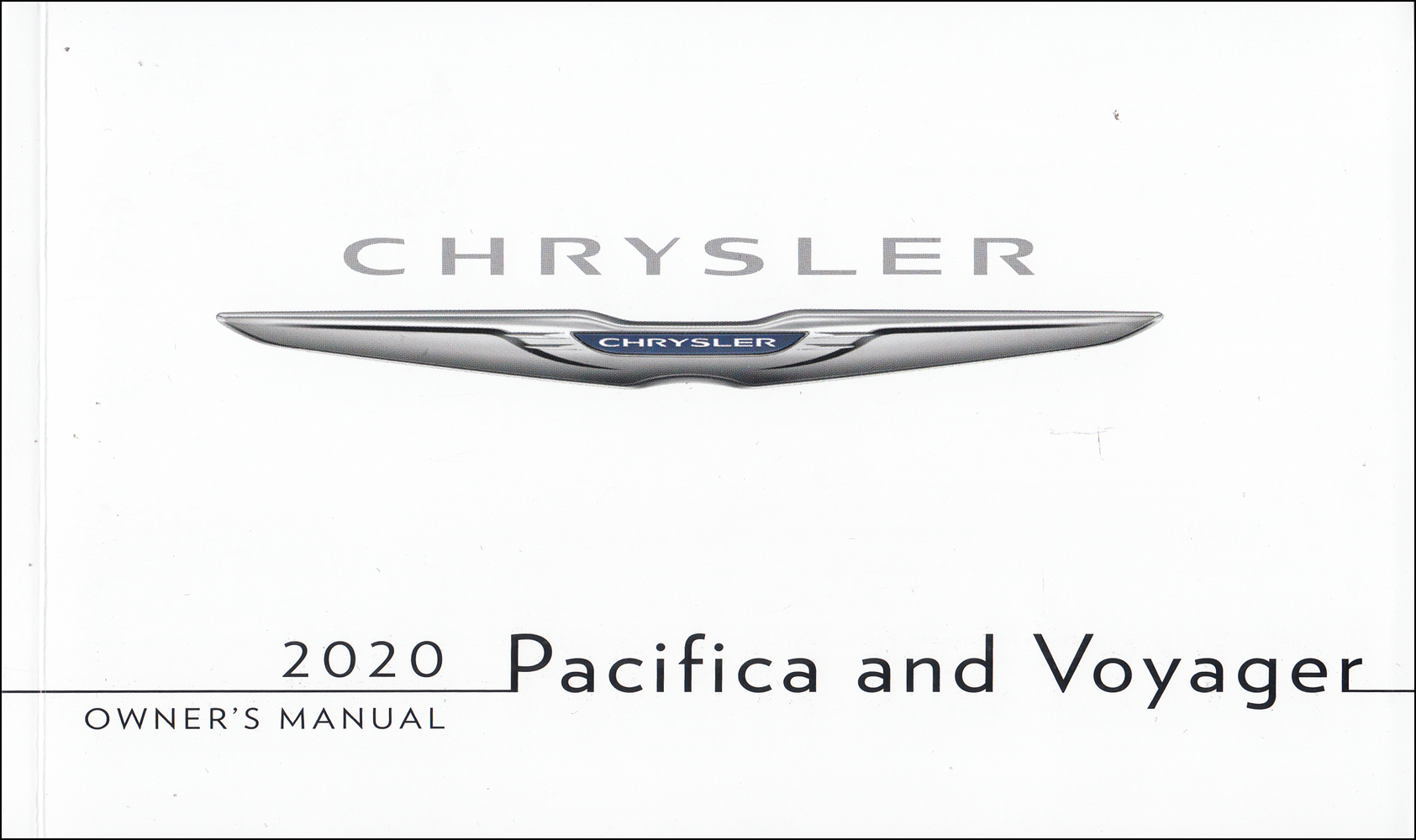 2020 Chrysler Pacifica & Voyager Owner's Manual Original Extended 506 page version